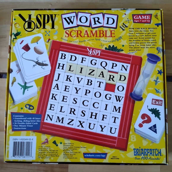 I Spy Word Scramble Game NWOT - Picture 2 of 9